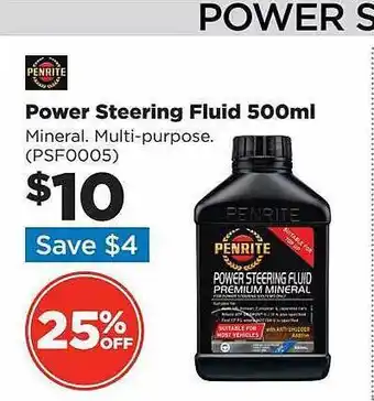 Repco Penrite power steering fluid 500ml offer