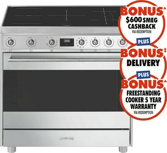 The Good Guys Smeg 90cm Induction Freestanding Cooker offer