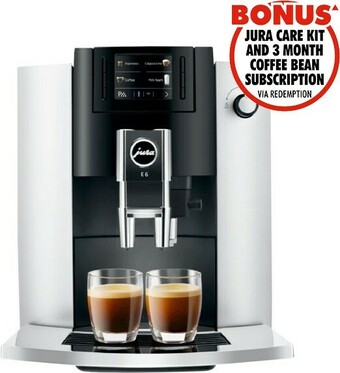 The Good Guys Jura E6 Automatic Coffee Machine - Platinum offer