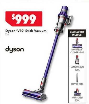 Harvey Norman Dyson 'v10' stick vacuum offer
