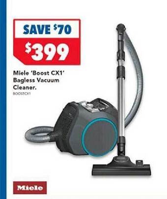Harvey Norman Miele 'boost cx1' bagless vacuum cleaner offer