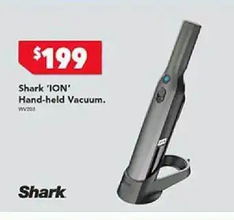 Harvey Norman Shark 'ion' hand-held vacuum offer