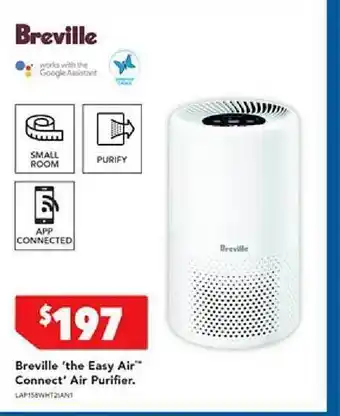 Harvey Norman Breville 'the easy air connect' air purifier offer