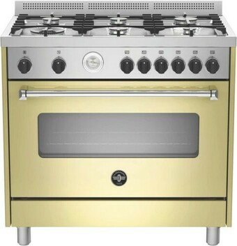 The Good Guys La Germania Americana 90cm Dual Fuel Upright Cooker offer