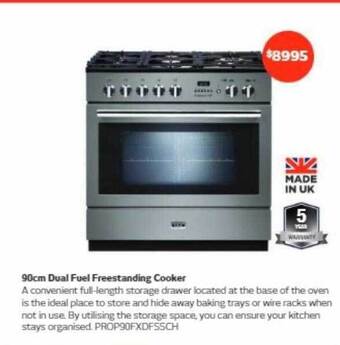 Retravision 90 cm dual fuel freestanding cooker offer