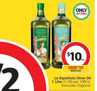 Coles La Española Olive Oil 1 Litre offer
