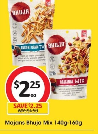 Coles Majans Bhuja Mix 140g-160g offer