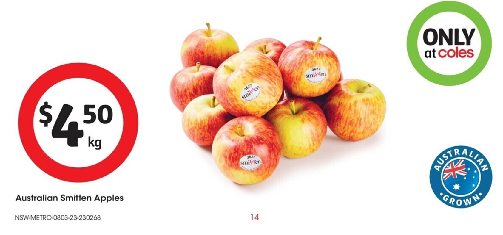 Australian Smitten Apples offer at Coles