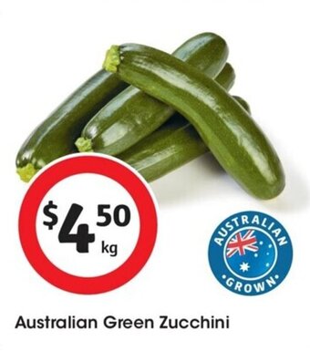 Coles Australian Green Zucchini offer