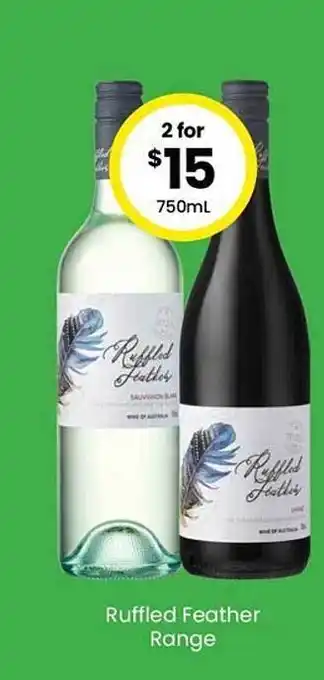 The Bottle O Ruffled feather range offer