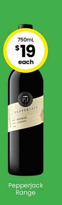 The Bottle O Pepperjack range offer