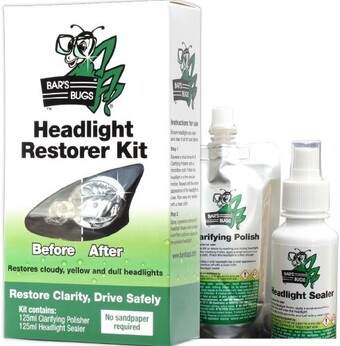 Bar's bugs headlight restorer kit