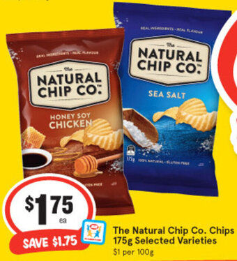 IGA The Natural Chip Co. Chips 175g offer