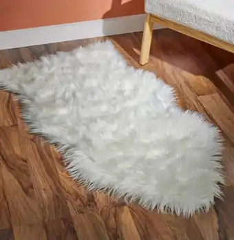 Coles Marketlane faux fur rug offer
