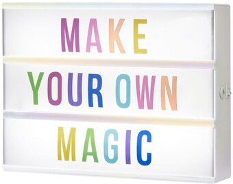 Coles Marketlane rainbow iridescent light box offer