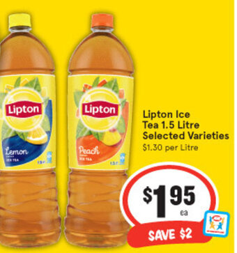 IGA Lipton Ice Tea 1,5L offer