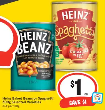 IGA Heinz Baked Beans or Spaghetti 300g offer