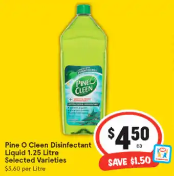IGA Pine O Clean Disinfectant Liquid 1.25L offer