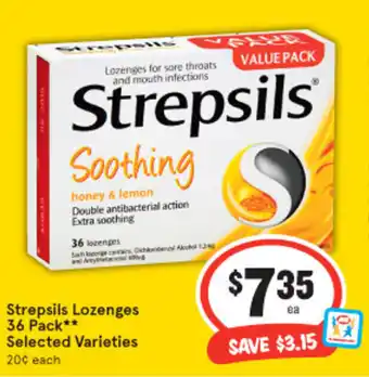IGA Strepsils Lozenges 36 Pack offer