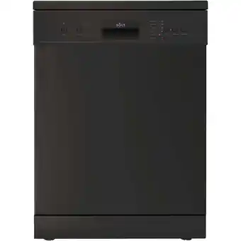 Solt ggsdw6012bs 12 place setting free standing dishwasher (black steel)