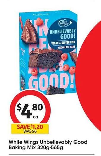 Coles White wings unbelievably good baking mix offer