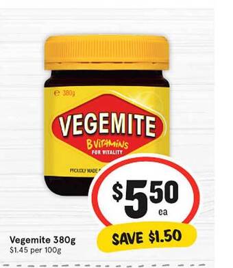 IGA Vegemite offer