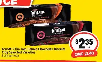 IGA Arnott's tim tam deluxe chocolate biscuits offer