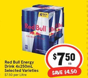 IGA Red bull energy drink offer
