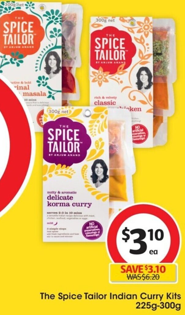 The Spice Tailor Indian Curry Kits 225g300g offer at Coles