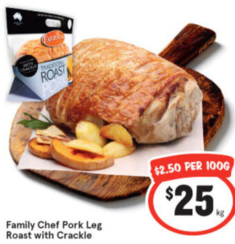 IGA Family Chef Pork Leg Roast with Crackle offer