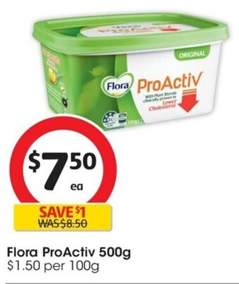 Coles Flora ProActiv 500g offer