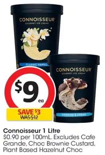 Coles Connoisseur 1 Litre offer