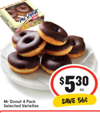 IGA Mr Donut 4 Pack offer