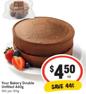 IGA Your Bakery Double Unfilled 460g offer