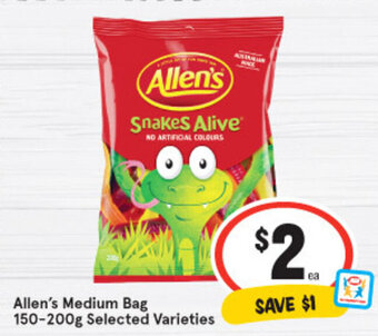 IGA Allen's Medium Bag 150-200g offer