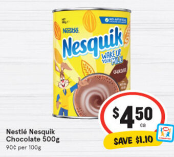 IGA Nestlé Nesquik Chocolate 500g offer