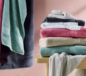 Spotlight 40% off logan & mason oslo towel range offer
