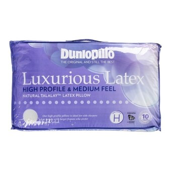 Spotlight 40% off dunlopillo luxurious latex high profile & medium feel pillow offer