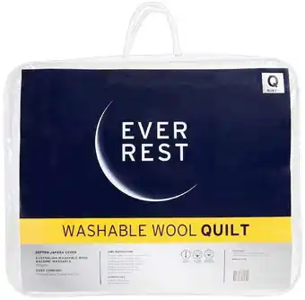 Spotlight 40% off ever rest washable wool quilt offer