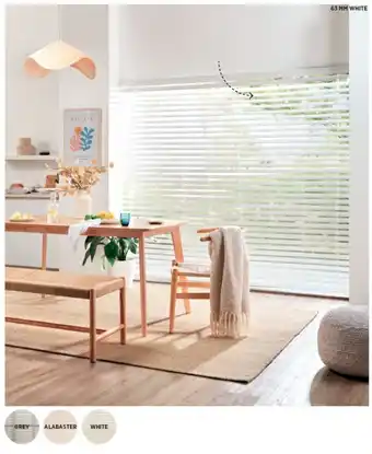 Spotlight 50% off 63mm faux wood venetian blinds offer