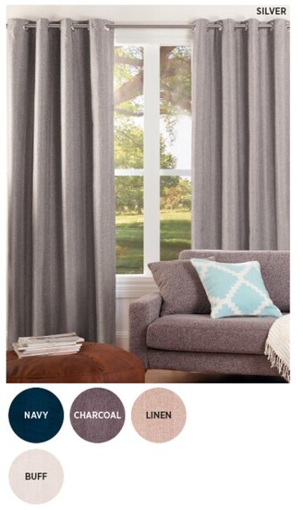 Spotlight 40% off contempo blockout eyelet curtains offer