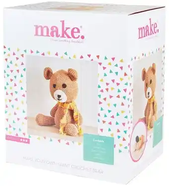 Spotlight Make bear giant diy crochet kit offer