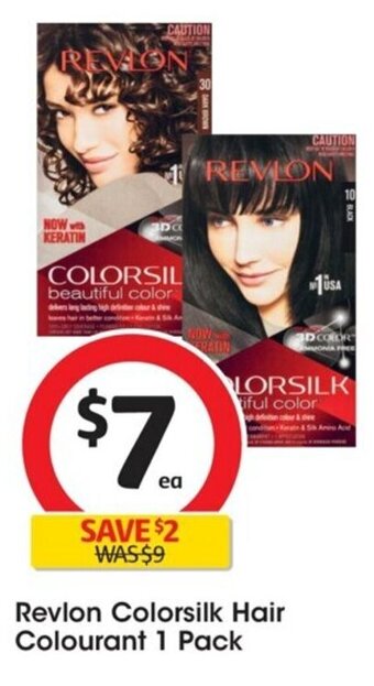 Coles Revlon Colorsilk Hair Colourant 1 Pack offer