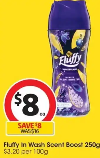 Coles Fluffy In Wash Scent Boost 250g offer
