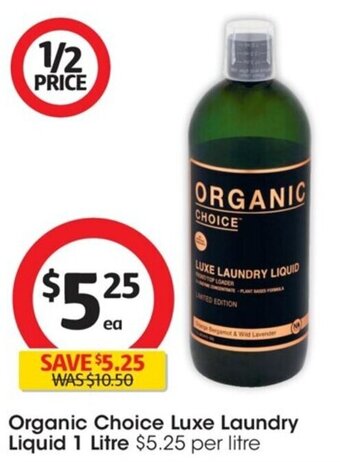 Organic Choice Luxe Laundry Liquid 1 Litre
