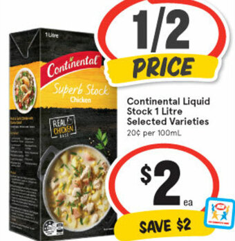 IGA Continental Liquid Stock 1 Litre offer