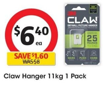 Claw Hanger 11kg 1 Pack
