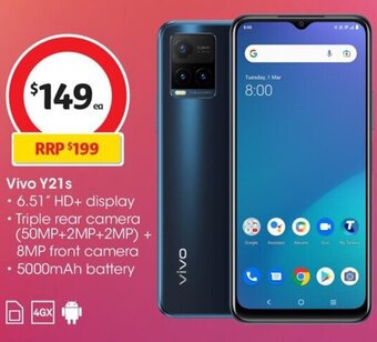 Coles Vivo Y21s offer