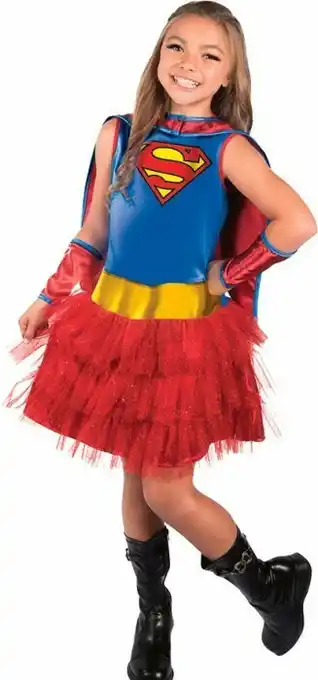 Spotlight DC Comics Supergirl Hoodie Kids Costume offer