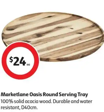 Coles Marketlane Oasis Round Serving Tray offer